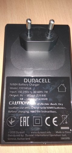 Фото Зарядний пристрій Duracell CEF 14 + 2 AA 1300mAh + 2 AAA 750mAh від користувача DarkFolko