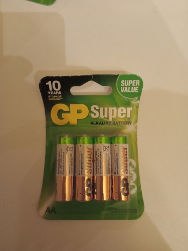 Фото Батарейка GP Batteries AA bat Alkaline 4шт Super (GP15A-2UE4) від користувача Romero
