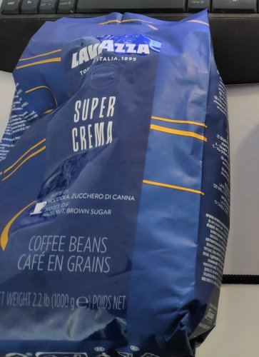 Фото Кава в зернах Lavazza Super Crema зерно 1 кг (8000070042025) від користувача Ан