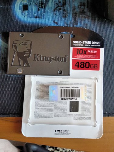 Фото SSD накопичувач Kingston A400 480 GB (SA400S37/480G) від користувача Олексій