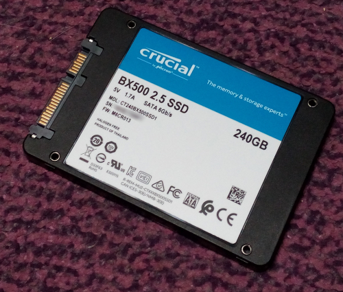 Фото SSD накопичувач Crucial BX500 240 GB (CT240BX500SSD1) від користувача dr_ula