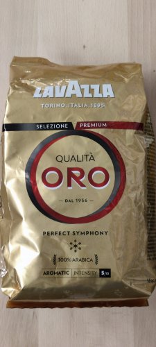 Фото Кава в зернах Lavazza Qualita Oro зерно 1 кг (8000070020566) від користувача Serhii