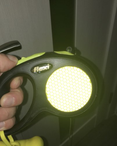 Фото рулетка Flexi Повідець-рулетка New Neon стрічка L 5 м до 50 кг жовтий (4000498031711) від користувача Serj83