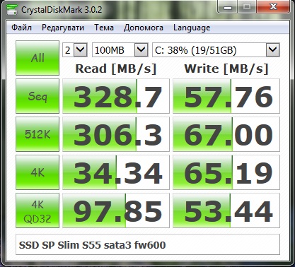 Фото SSD накопичувач Silicon Power Slim S55 SP060GBSS3S55S25 від користувача odyniznas