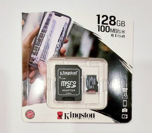 Фото Карта пам'яті Kingston 128 GB microSDXC Class 10 UHS-I Canvas Select Plus SDCS2/128GBSP від користувача Славик Нестеренко