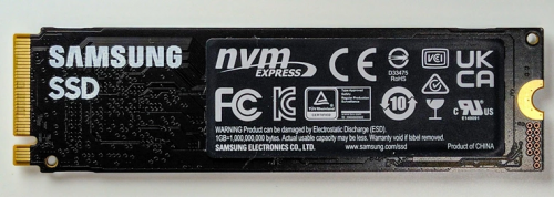 Фото SSD накопичувач Samsung 980 1 TB (MZ-V8V1T0BW) від користувача Vksvarog