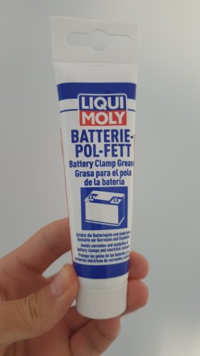 Фото Змащення для контактів Liqui Moly Смазка для электроконтактов  Batterie-Pol-Fett 50гр від користувача Sergey