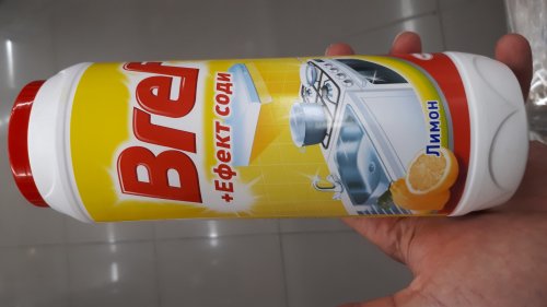 Фото Порошок для прибирання Bref Порошок для чистки + Эффект соды Лимон 500 г (9000100254953) від користувача Serhii Mykhelev