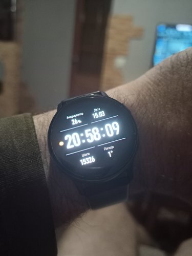 Фото Смарт-годинник Samsung Galaxy Watch Active 2 40mm Black Aluminium (SM-R830NZKA) від користувача Dedvitalij