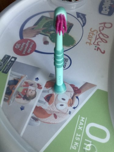 Фото Дитяча зубна щітка Curaprox Зубная щетка  CURAKID CS Baby для детей (0-4 лет) прорезиненная ручка с присоской від користувача Sanya20