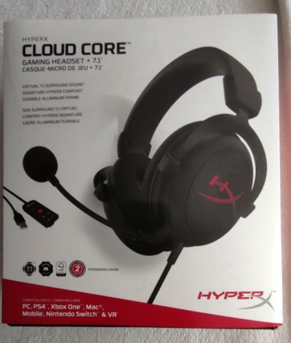 Фото Навушники з мікрофоном HyperX Cloud Core + 7.1 Black (HX-HSCC-2-BK, 4P4F2AA) від користувача Славик Нестеренко