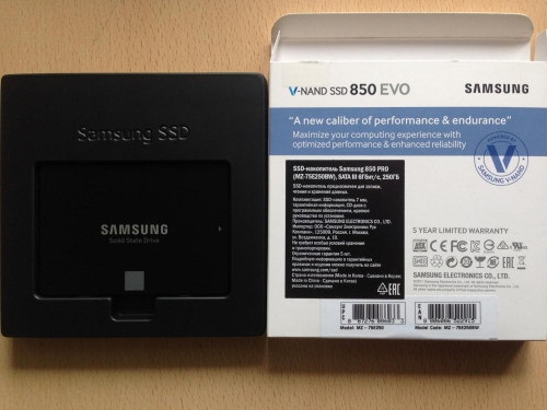Фото SSD накопичувач Samsung 850 EVO MZ-75E250B від користувача Cutekotik