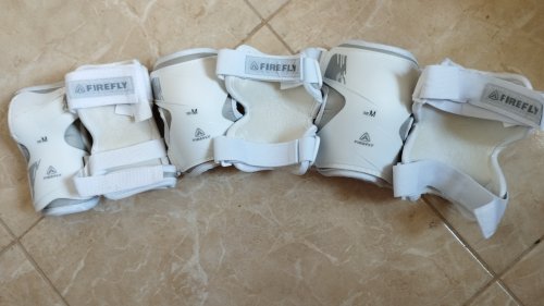 Фото Захист для ліктів, колін і зап'ясть Firefly Leisureline 2.0 / размер M white/silver (244921-901001 M) від користувача XOI
