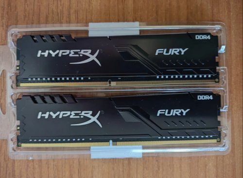 Фото Пам'ять для настільних комп'ютерів Kingston FURY 16 GB (2x8GB) DDR4 3200 MHz Beast Black (KF432C16BBK2/16) від користувача Mynils