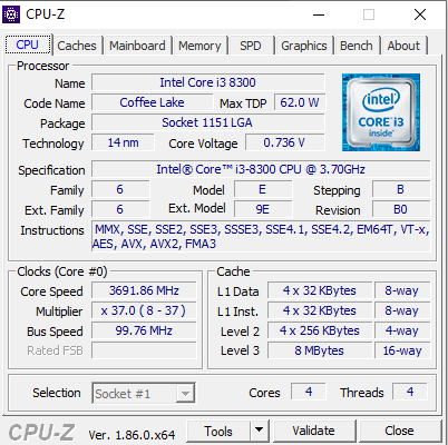 Фото Процесор Intel Core i3-8300 (BX80684I38300) від користувача anmg