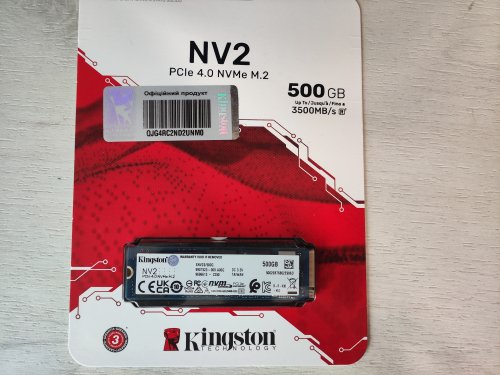 Фото SSD накопичувач Kingston NV2 500 GB (SNV2S/500G) від користувача 888vital888