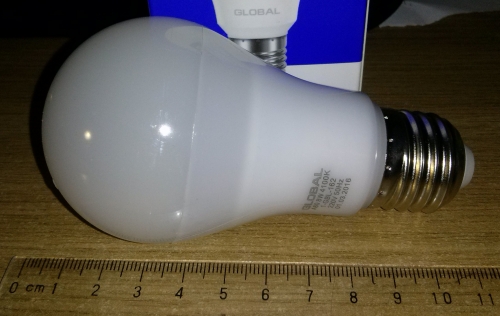 Фото Світлодіодна лампа LED Global 1-GBL-162 (LED А60 8W 4100К Е27) від користувача Dima