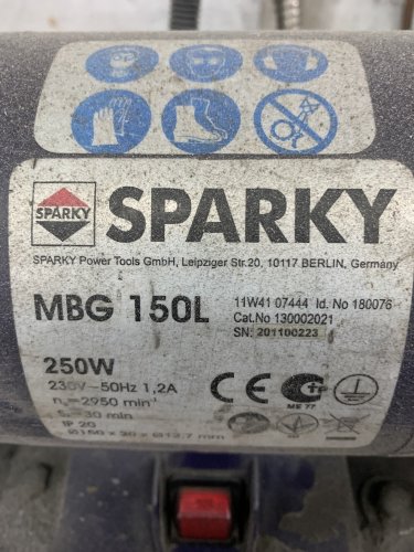 Фото Верстат для заточування SPARKY MBG 150L від користувача Hot