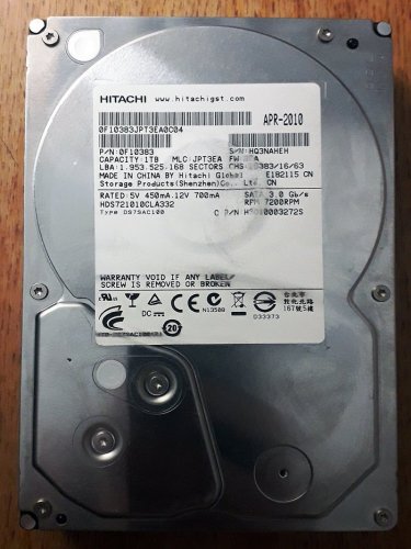 Фото Жорсткий диск Hitachi Deskstar 7K1000.C HDS721010CLA332 від користувача VitaliyNa