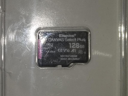 Фото Карта пам'яті Kingston 128 GB microSDXC Class 10 UHS-I Canvas Select Plus SDCS2/128GBSP від користувача xelex