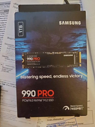 Фото SSD накопичувач Samsung 990 PRO 1 TB (MZ-V9P1T0BW) від користувача Ironhide