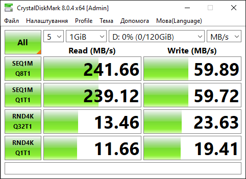 Скріни з досить древнім USB 3.0