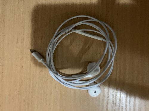 Фото Навушники з мікрофоном Apple EarPods with Lightning Connector (MMTN2) від користувача Сергій Антонюк