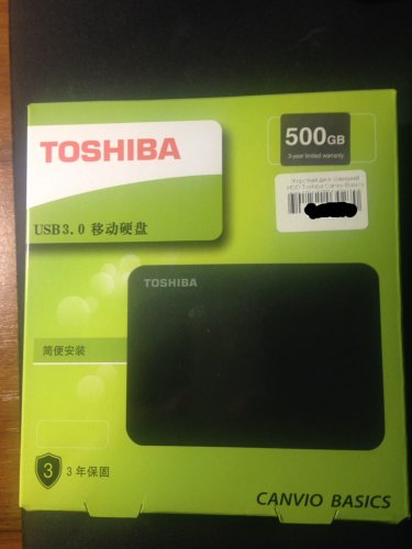 Фото Жорсткий диск Toshiba Canvio Basics 500 GB (HDTB405EK3AA) від користувача Dr. Markelius