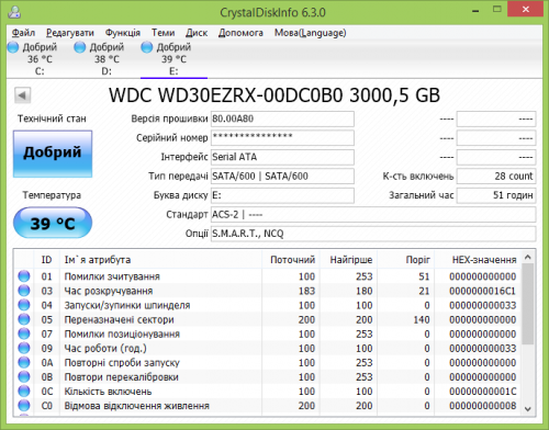 Фото Жорсткий диск WD Green WD30EZRX від користувача Eximor