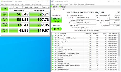 Фото SSD накопичувач Kingston KC600 256 GB (SKC600/256G) від користувача SaSQuaTcH