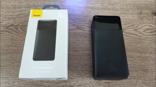 Фото Зовнішній акумулятор (павербанк) Baseus Bipow Digital Display Powerbank 20W 30000mAh Black (PPDML-N01, PPBD050401) від користувача Alex Pasishnichenko