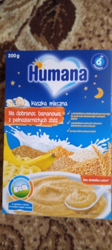 Молочная каша Humana Сладкие сны цельнозерновая с бананом 