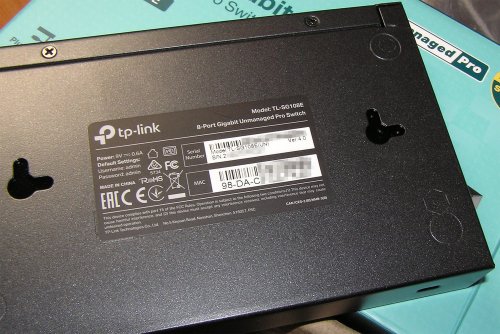 Фото комутатори Smart TP-Link TL-SG108E від користувача 339