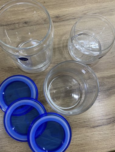 Фото Набір банок для сипких продуктів Luminarc Plano Blue (Q4694) від користувача Konya