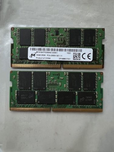 Фото Пам'ять для ноутбуків Micron 16 GB SO-DIMM DDR4 2666 MHz (MTA16ATF2G64HZ-2G6E1) від користувача Zeusour