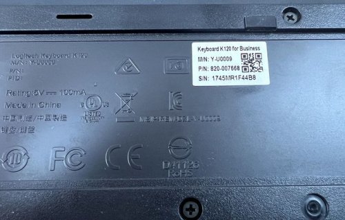 Фото Клавіатура Logitech K120 (UKR OEM) (920-002643) від користувача 