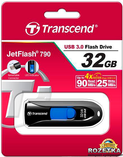 Фото Флешка Transcend 32 GB JetFlash 790 TS32GJF790K від користувача Lowrider