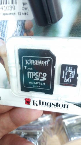 Фото Карта пам'яті Kingston 32 GB microSDHC Class 10 UHS-I Canvas Select Plus + SD Adapter SDCS2/32GB від користувача Саша Савченко
