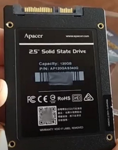 Фото SSD накопичувач Apacer AS340 Panther 120 GB (AP120GAS340G) від користувача T-Gra