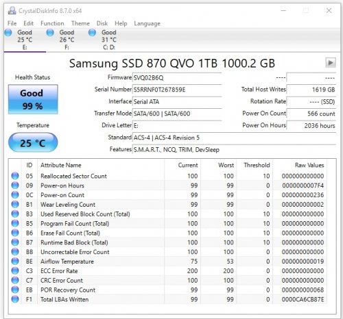 Фото SSD накопичувач Samsung 870 QVO 1 TB (MZ-77Q1T0BW) від користувача barkar_serhii