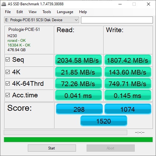 Фото SSD накопичувач Prologix S380 256 GB (PRO256GS380) від користувача Never_Settle