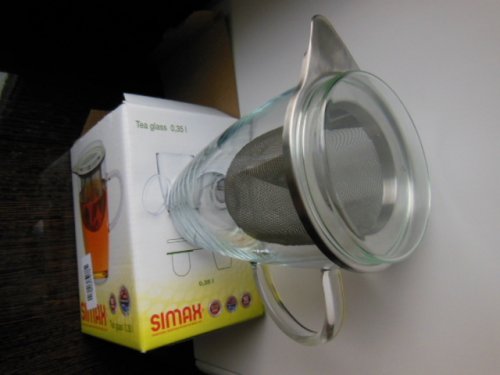 Фото чашка для сніданку Simax Чашка скляна з ситом 0,35 л "Tea for one" (179) від користувача 