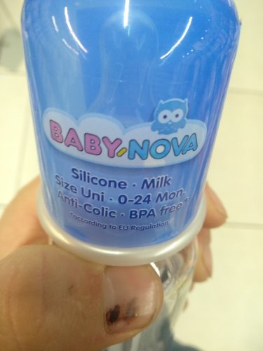 Фото Пляшечка Baby-Nova Бутылочка стеклянная одноцветная 250 мл (44105) від користувача Odessamebel
