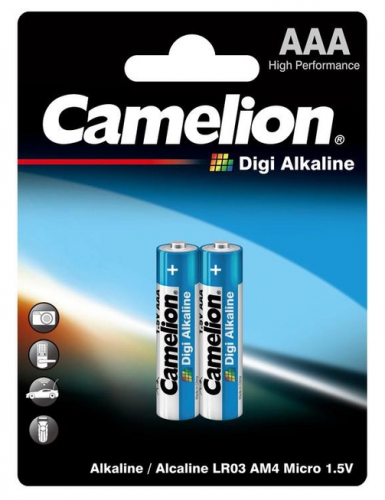 Фото Батарейка Camelion AAA bat Alkaline 2шт Digi Alkaline (LR03-BP2DG) від користувача Pro Consumer