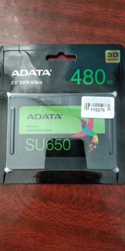 Фото SSD накопичувач ADATA Ultimate SU650 480 GB (ASU650SS-480GT-R) від користувача Максим Яблонський