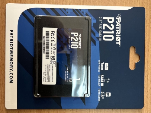 Фото SSD накопичувач PATRIOT P210 1 TB (P210S1TB25) від користувача ОiB