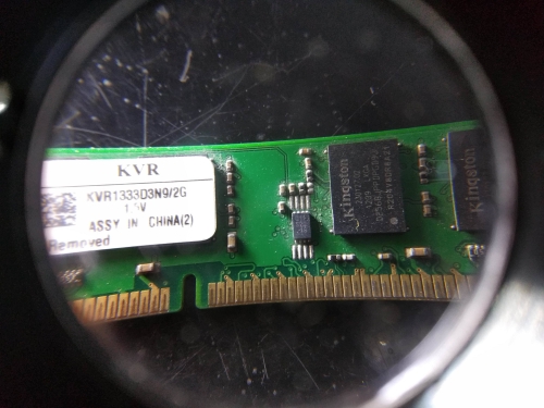 Фото для настільних комп'ютерів Kingston 2 GB DDR3 1333 MHz (KVR1333D3N9/2G) від користувача xelex