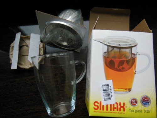 Фото чашка для сніданку Simax Чашка скляна з ситом 0,35 л "Tea for one" (179) від користувача 
