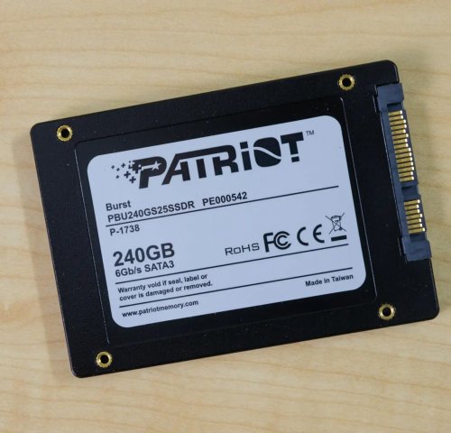 Фото SSD накопичувач PATRIOT Burst Elite 240 GB (PBE240GS25SSDR) від користувача Cerber