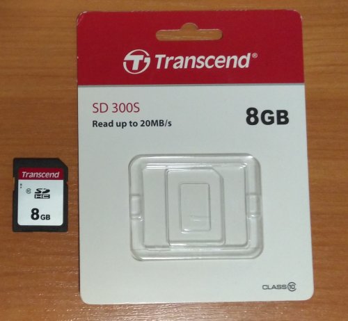 Фото Карта пам'яті Transcend 8 GB SDHC Class 10 300S TS8GSDC300S від користувача 
